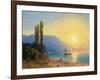 Sunset over Yalta-Ivan Konstantinovich Aivazovsky-Framed Giclee Print