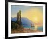 Sunset over Yalta-Ivan Konstantinovich Aivazovsky-Framed Giclee Print