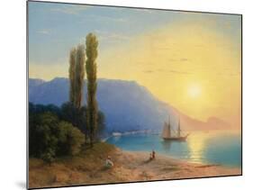 Sunset over Yalta-Ivan Konstantinovich Aivazovsky-Mounted Giclee Print