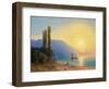 Sunset over Yalta-Ivan Konstantinovich Aivazovsky-Framed Premium Giclee Print