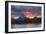 Sunset, Oxbow, Mount Moran, Grand Teton National Park, Wyoming, USA-Michel Hersen-Framed Photographic Print