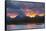 Sunset, Oxbow, Mount Moran, Grand Teton National Park, Wyoming, USA-Michel Hersen-Framed Stretched Canvas
