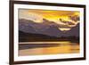 Sunset, Oxbow, Mount Moran, Grand Teton National Park, Wyoming, USA-Michel Hersen-Framed Photographic Print