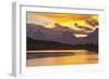 Sunset, Oxbow, Mount Moran, Grand Teton National Park, Wyoming, USA-Michel Hersen-Framed Photographic Print