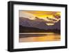 Sunset, Oxbow, Mount Moran, Grand Teton National Park, Wyoming, USA-Michel Hersen-Framed Photographic Print