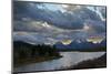 Sunset, Oxbow, Mount Moran, Grand Teton National Park, Wyoming, USA-Michel Hersen-Mounted Photographic Print