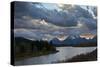 Sunset, Oxbow, Mount Moran, Grand Teton National Park, Wyoming, USA-Michel Hersen-Stretched Canvas