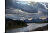 Sunset, Oxbow, Mount Moran, Grand Teton National Park, Wyoming, USA-Michel Hersen-Stretched Canvas