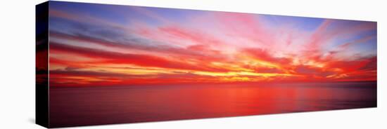 Sunset Pacific Ocean, California, USA-null-Stretched Canvas