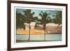 Sunset, Palm Trees, Florida-null-Framed Premium Giclee Print