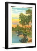 Sunset, Palm Trees, Florida-null-Framed Art Print