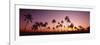 Sunset Palm Trees Oahu Island Hi USA-null-Framed Photographic Print