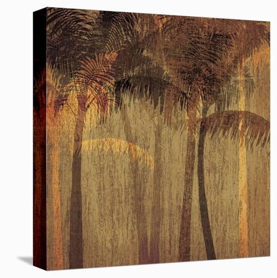 Sunset Palms I-Amori-Stretched Canvas