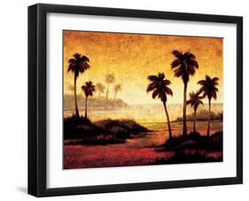 Sunset Palms II-Gregory Williams-Framed Art Print