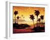 Sunset Palms II-Gregory Williams-Framed Art Print