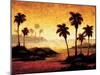 Sunset Palms II-Gregory Williams-Mounted Art Print