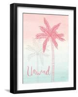 Sunset Palms III-Elyse DeNeige-Framed Art Print