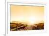 Sunset Panorama HDR of a Beach near Cape Town, South Africa. Table Mountain Can Be Seen in the Dist-Daxiao Productions-Framed Photographic Print