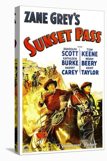 Sunset Pass, 1933-null-Stretched Canvas