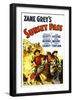 Sunset Pass, 1933-null-Framed Art Print