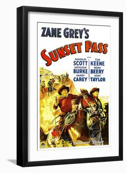 Sunset Pass, 1933-null-Framed Art Print