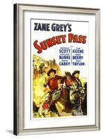 Sunset Pass, 1933-null-Framed Art Print