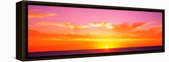 Sunset Perth Australia-null-Framed Stretched Canvas