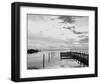 Sunset Pier-Eve Turek-Framed Art Print