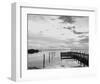 Sunset Pier-Eve Turek-Framed Art Print