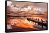 Sunset Pier-Marco Carmassi-Framed Stretched Canvas