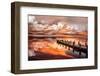 Sunset Pier-Marco Carmassi-Framed Photographic Print