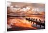 Sunset Pier-Marco Carmassi-Framed Photographic Print