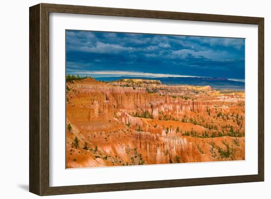 Sunset Point View, Bryce Canyon National Park, Utah, Wasatch Limestone Pinnacles and Sunset Clouds-Tom Till-Framed Photographic Print