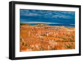 Sunset Point View, Bryce Canyon National Park, Utah, Wasatch Limestone Pinnacles and Sunset Clouds-Tom Till-Framed Photographic Print