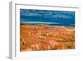 Sunset Point View, Bryce Canyon National Park, Utah, Wasatch Limestone Pinnacles and Sunset Clouds-Tom Till-Framed Photographic Print