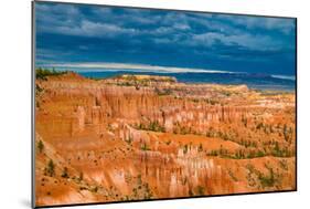 Sunset Point View, Bryce Canyon National Park, Utah, Wasatch Limestone Pinnacles and Sunset Clouds-Tom Till-Mounted Photographic Print