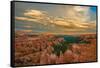 Sunset Point View, Bryce Canyon National Park, Utah, Wasatch Limestone Pinnacles-Tom Till-Framed Stretched Canvas