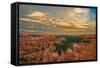 Sunset Point View, Bryce Canyon National Park, Utah, Wasatch Limestone Pinnacles-Tom Till-Framed Stretched Canvas