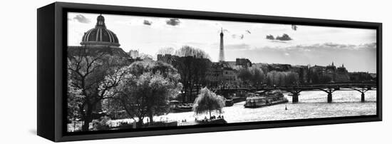 Sunset - Pont des Arts - Paris - France-Philippe Hugonnard-Framed Stretched Canvas