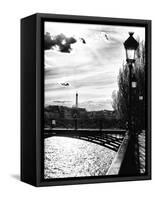 Sunset - Pont des Arts - Paris - France-Philippe Hugonnard-Framed Stretched Canvas