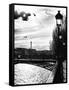 Sunset - Pont des Arts - Paris - France-Philippe Hugonnard-Framed Stretched Canvas