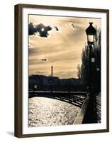 Sunset - Pont des Arts - Paris - France-Philippe Hugonnard-Framed Premium Photographic Print
