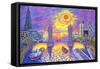 Sunset: Pool of London, 2013-David Newton-Framed Stretched Canvas