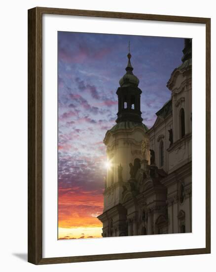 Sunset, Prague, Czech Republic, Europe-Angelo Cavalli-Framed Photographic Print