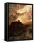 Sunset, Pueblo Del Walpe, Arizona, 1880-Thomas Moran-Framed Stretched Canvas