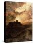 Sunset, Pueblo Del Walpe, Arizona, 1880-Thomas Moran-Stretched Canvas