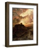 Sunset, Pueblo Del Walpe, Arizona, 1880-Thomas Moran-Framed Giclee Print