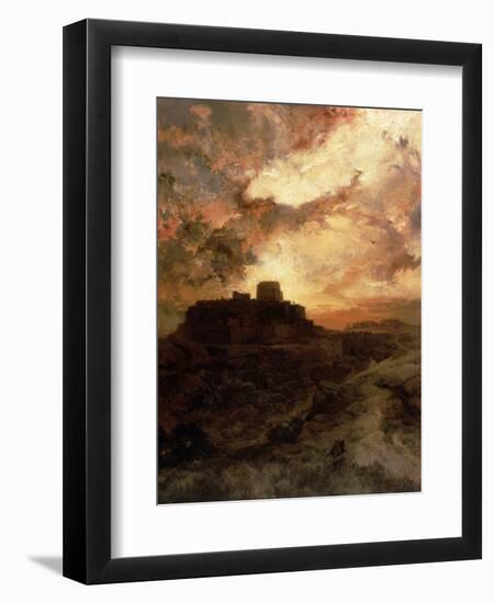 Sunset, Pueblo Del Walpe, Arizona, 1880-Thomas Moran-Framed Giclee Print