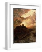 Sunset, Pueblo Del Walpe, Arizona, 1880-Thomas Moran-Framed Giclee Print