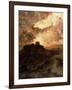 Sunset, Pueblo Del Walpe, Arizona, 1880-Thomas Moran-Framed Giclee Print